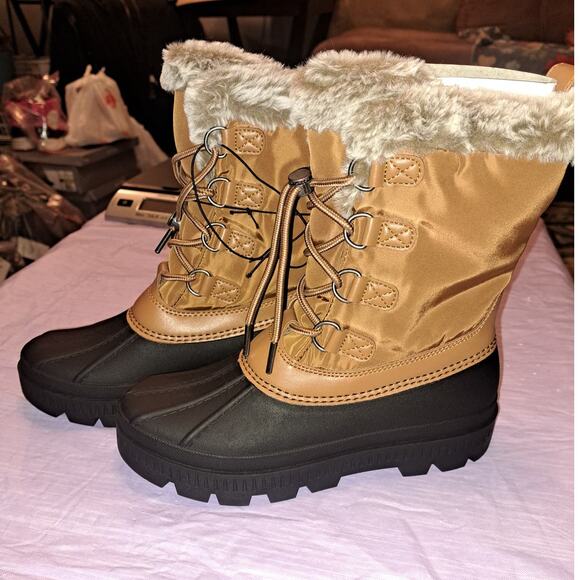 Ladies Size 6 Temp Rated Water & Skid Resitant Winter Snow Boots - Picture 11 of 12